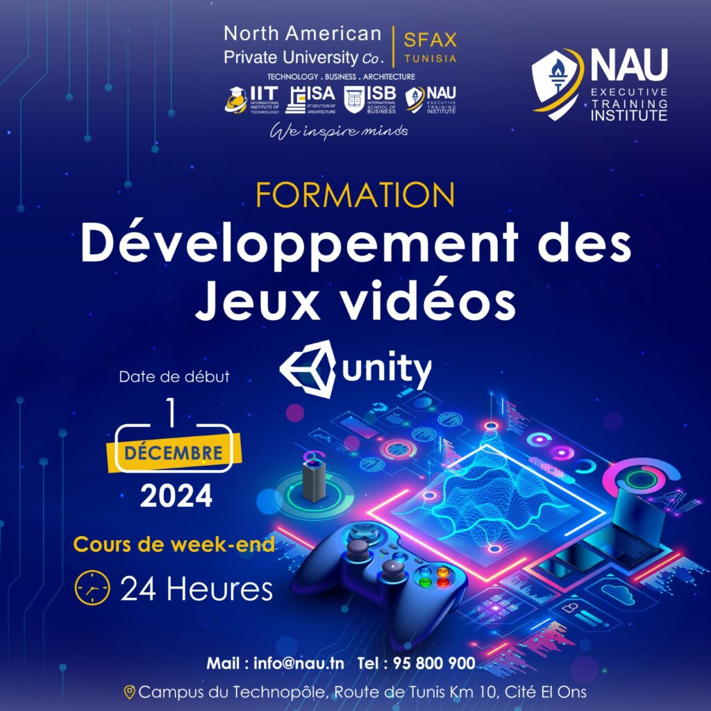 affiche développement jeux vidéo